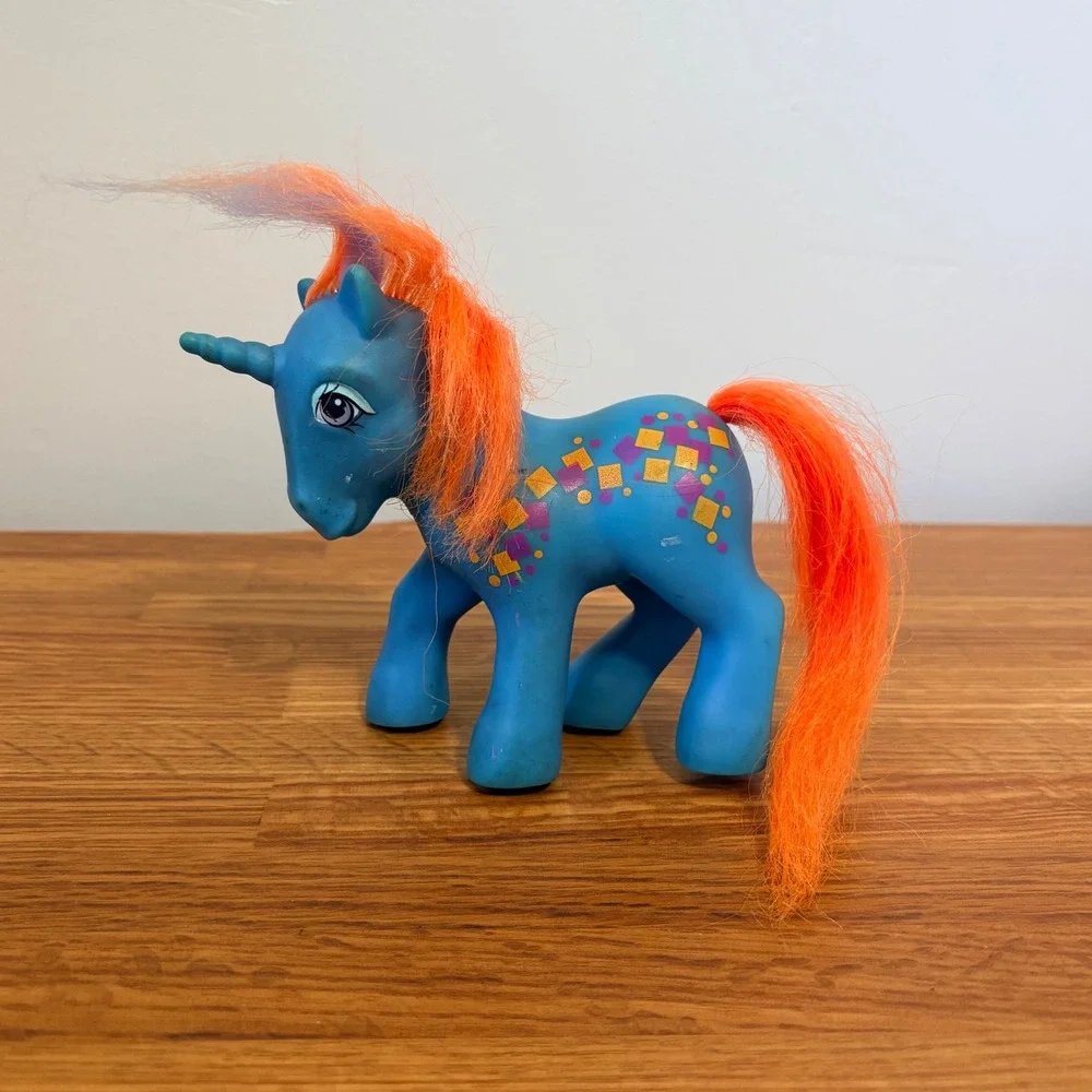 Hasbro My Little Pony Rockin' Beat Tuneful G1 1985 Blue Unicorn Vintage Toy